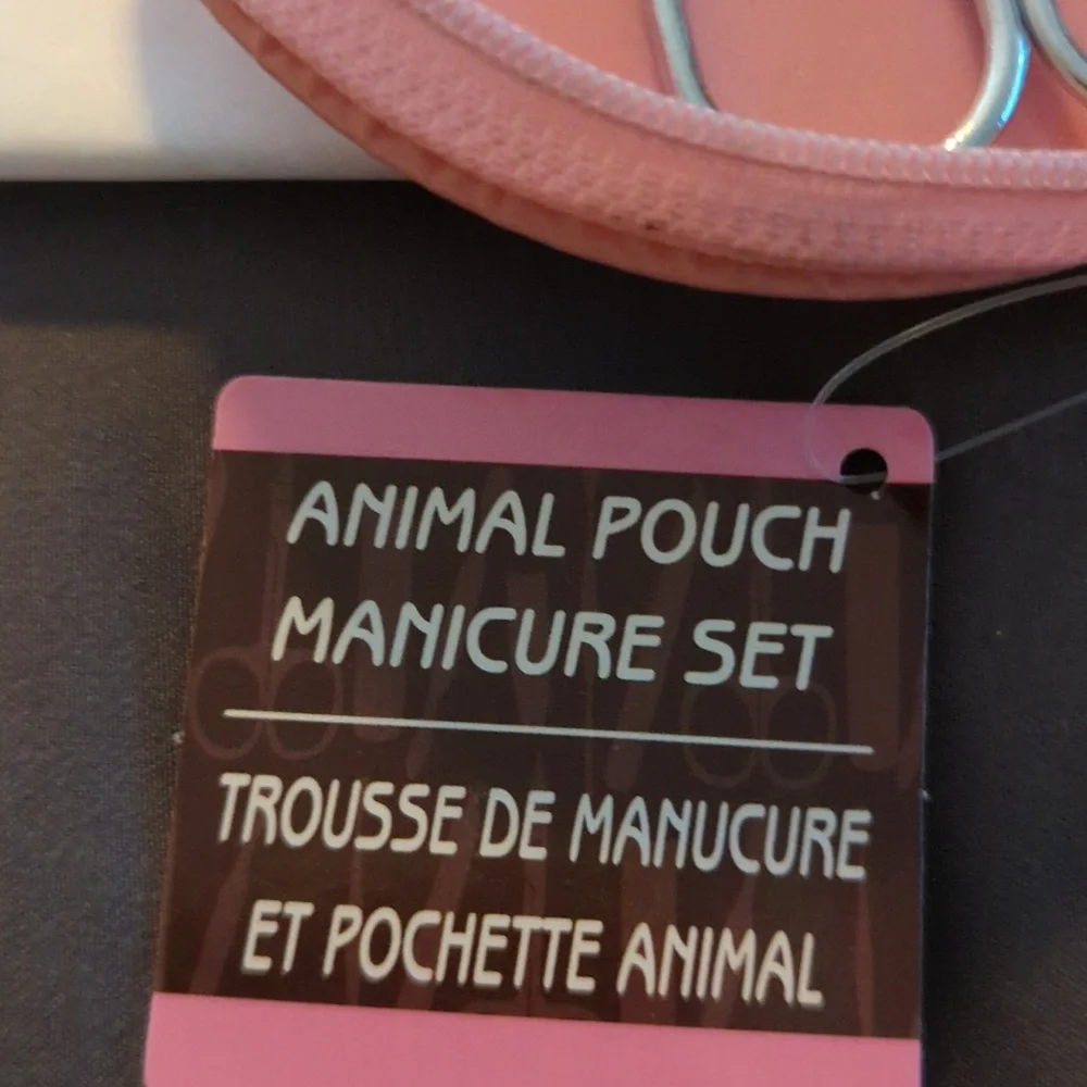 Animal Pouch Manicure Set. Little Pig New SALE